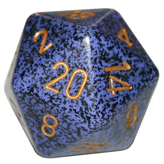 Chessex - Speckled 34mm - 20-Sided Dice - Golden Cobalt