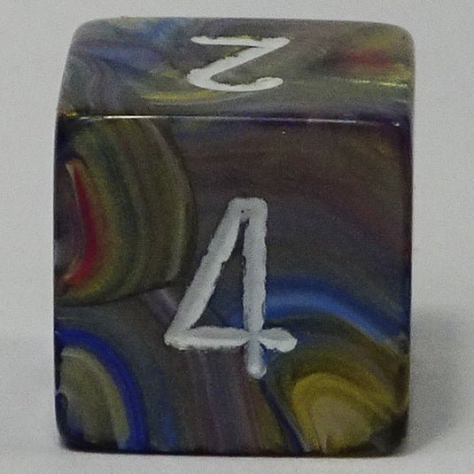 Chessex - Signature 16mm D6 - Festive - Carousel with White