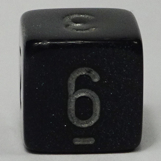 Chessex - Signature 16mm D6 - Borealis - Smoke with Silver