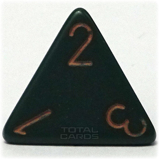 Chessex - Opaque 16mm D4 - Dusty Green w/Gold