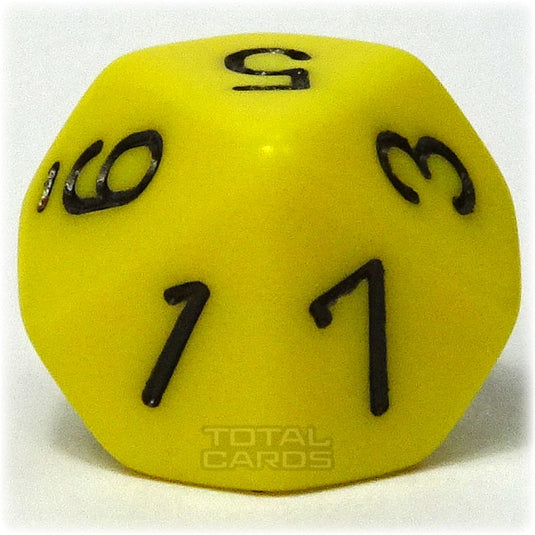 Chessex - Opaque 16mm D10 - Yellow w/Black