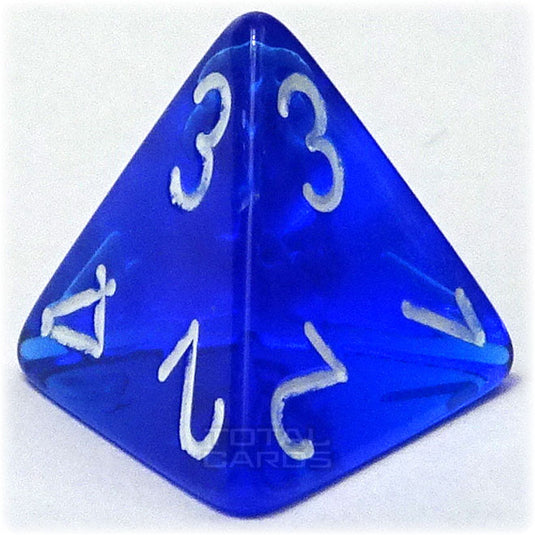 Chessex - Translucent 16mm D4 - Blue w/White