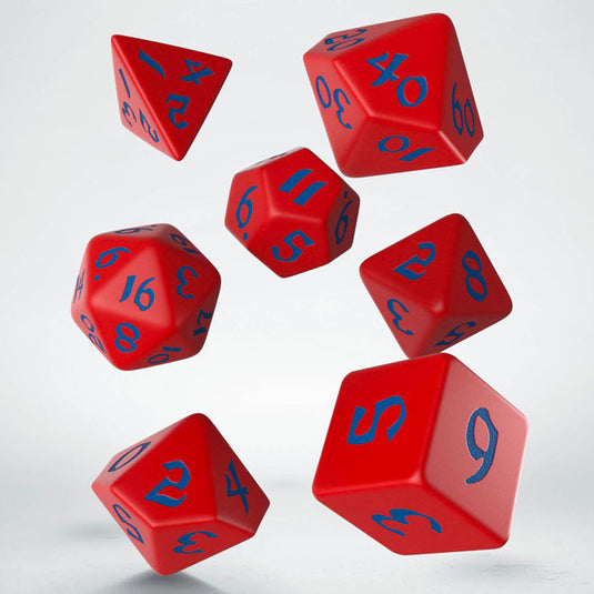 Classic Runic Red & Blue Dice Set
