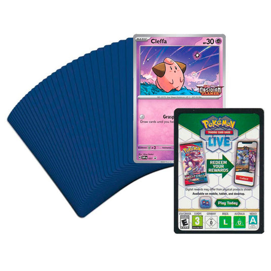 Pokemon - Scarlet & Violet - Obsidian Flames - Build & Battle - 40 Card Pre-Built Deck - Cleffa