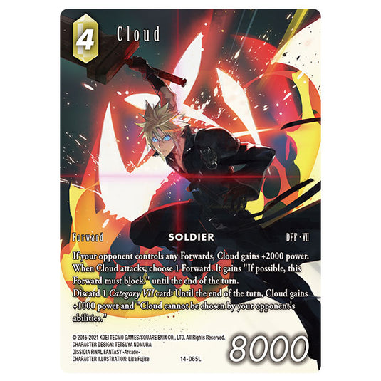 Final Fantasy - Opus 14 - Cloud - Full Art Foil - (14-065L)