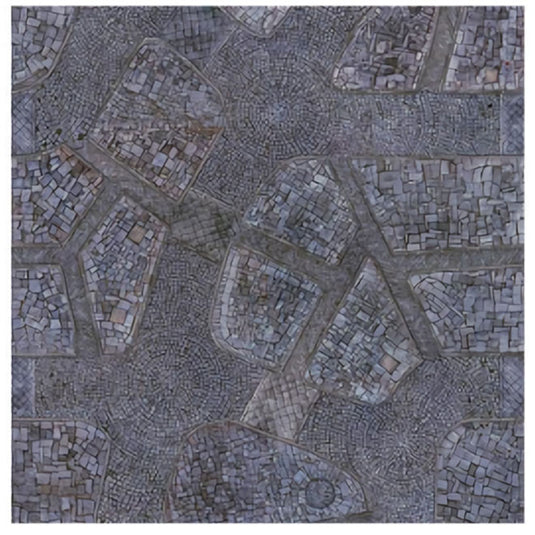 Kraken Wargames - Gaming Mat - Cobblestone City 4x4 Gaming Mat 2.0