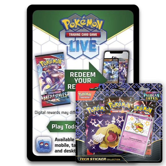 Pokemon - Greavard Tech Sticker Collection - Online Code Card