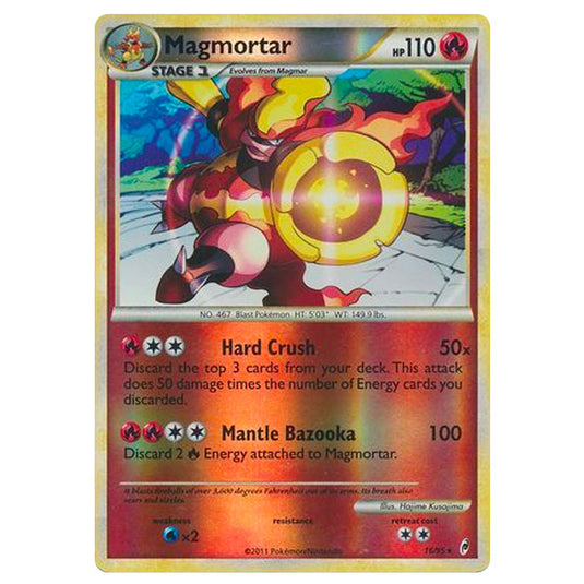 Pokemon - Call of Legends - (Reverse Holo) - Magmortar 16/95