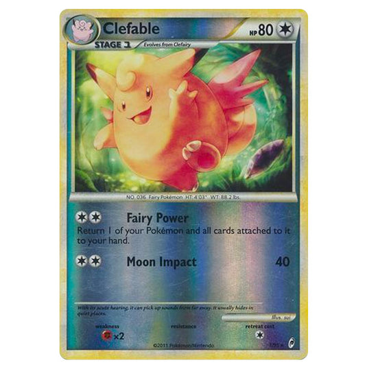 Pokemon - Call of Legends - (Reverse Holo) - Clefable 1/95