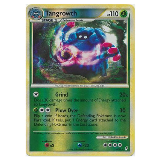 Pokemon - Call of Legends - (Reverse Holo) - Tangrowth 34/95
