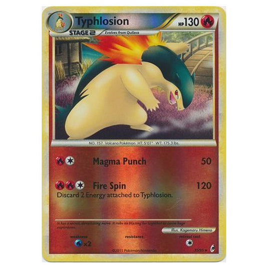 Pokemon - Call of Legends - (Reverse Holo) - Typhlosion 35/95