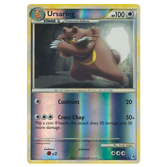 Pokemon - Call of Legends - (Reverse Holo) - Ursaring 37/95