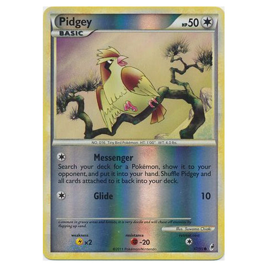 Pokemon - Call of Legends - (Reverse Holo) - Pidgey 67/95