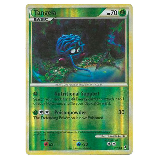 Pokemon - Call of Legends - (Reverse Holo) - Tangela 72/95