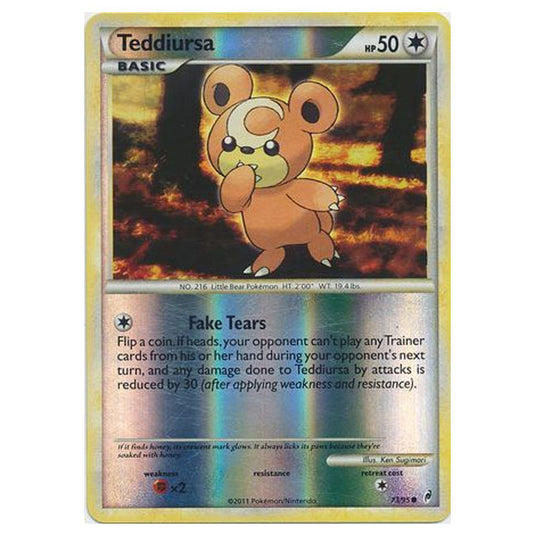 Pokemon - Call of Legends - (Reverse Holo) - Teddiursa 73/95