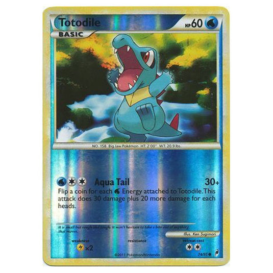 Pokemon - Call of Legends - (Reverse Holo) - Totodile 74/95