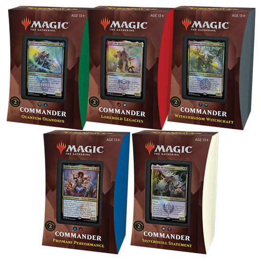 Magic the Gathering - Strixhaven - School of Mages - Commander Deck - Bundle of 5