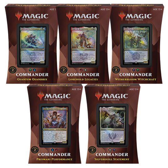 Magic the Gathering - Strixhaven - School of Mages - Commander Deck - Bundle of 5
