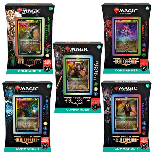 Magic the Gathering - Streets of New Capenna - Commander Deck - Display (5 decks)