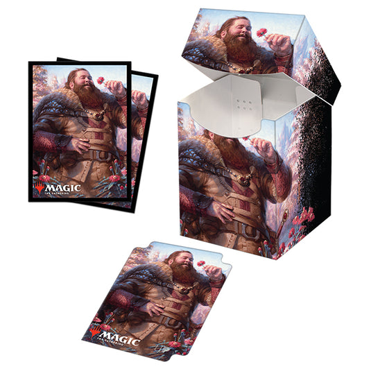 Ultra Pro - Magic the Gathering - Commander Legends - Combo 100+ Deck Box and 100 Sleeves - Hans Eriksson