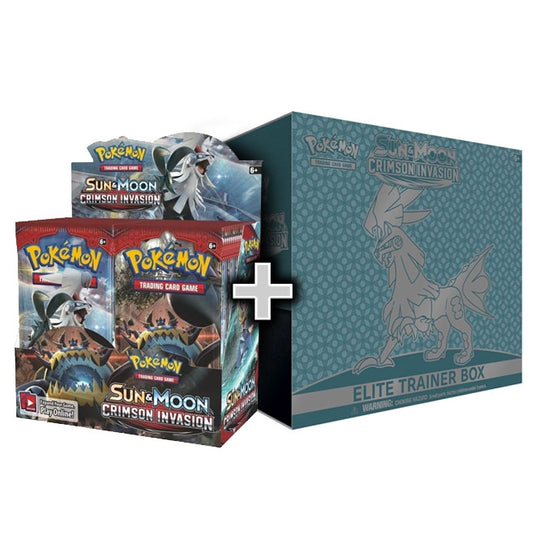 Pokemon - Sun & Moon - Crimson Invasion - Booster Box & Elite Trainer Box