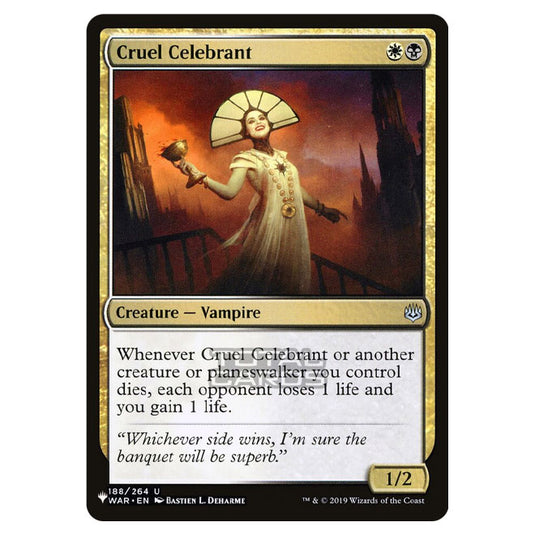 Magic The Gathering - The List - Cruel Celebrant - 406/406