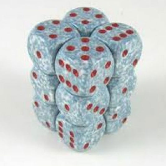Chessex - Speckled - 16mm D6 W/Pips 12-Dice Blocks - Air