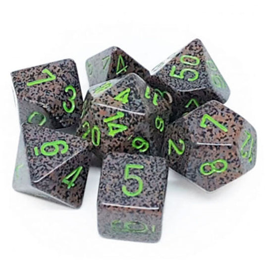 Chessex - Speckled - 16mm Polyhedral 7-Dice Set - Earth