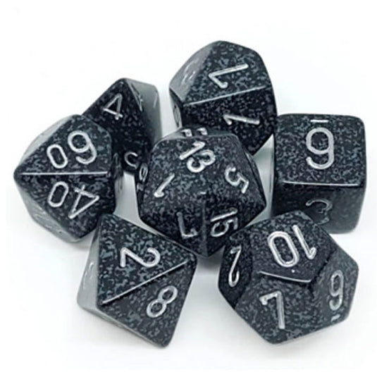 Chessex - Speckled - 16mm Polyhedral 7-Dice Set - Ninja
