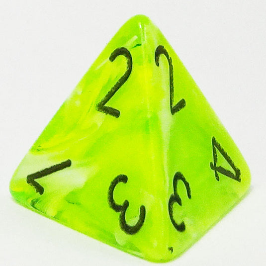 Chessex - Signature 16mm D4 - Vortex - Bright Green with Black