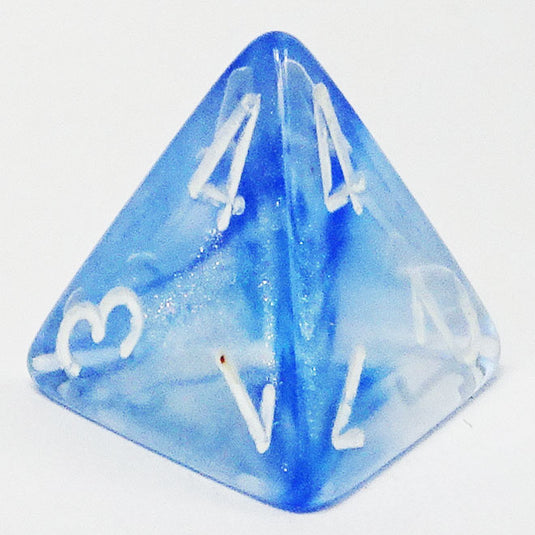 Chessex - Signature 16mm D4 - Borealis - Sky Blue with White
