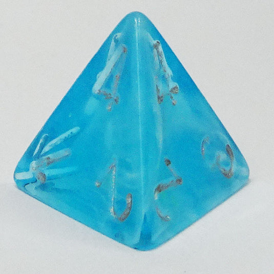 Chessex - Signature 16mm D4 -  Luminary - Sky with Silver
