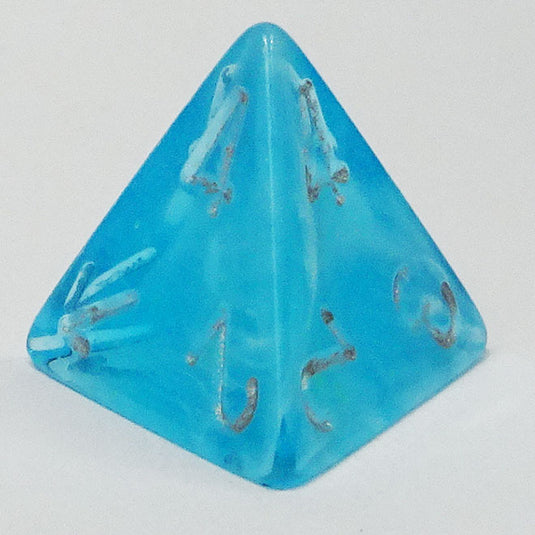 Chessex - Signature 16mm D4 - Luminary - Sky with Silver
