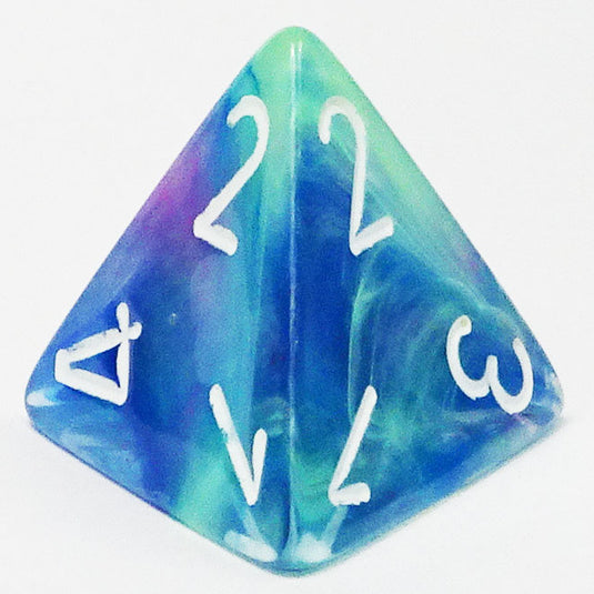 Chessex - Signature 16mm D4 - Festive - Waterlily with White