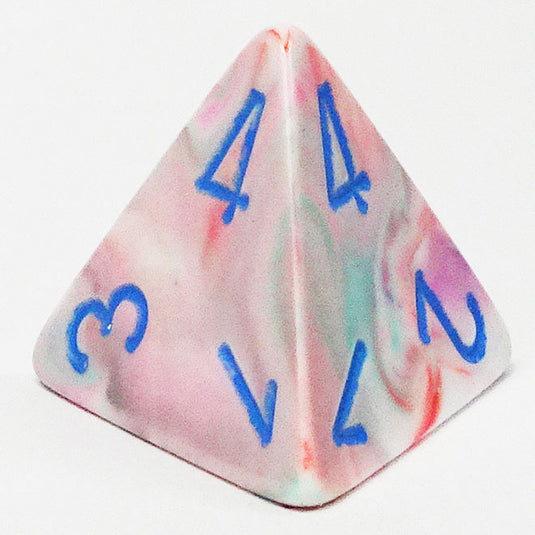 Chessex - Signature 16mm D4 - Festive - Pop Art with Blue
