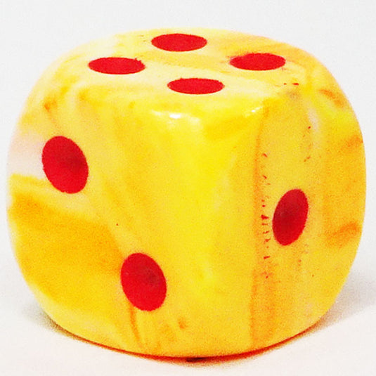 Chessex - Signature 12mm D6 - Festive - Sunburst with Red