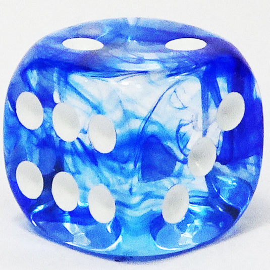 Chessex - Signature 12mm D6 - Luminary - Sky with Silver