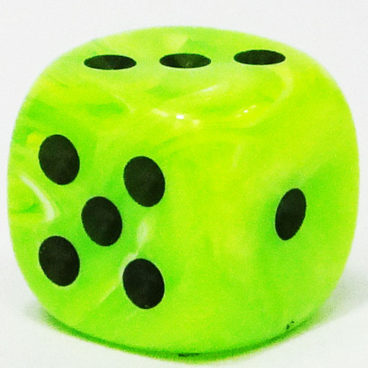 Chessex - Signature 12mm D6 - Vortex - Bright Green with Black