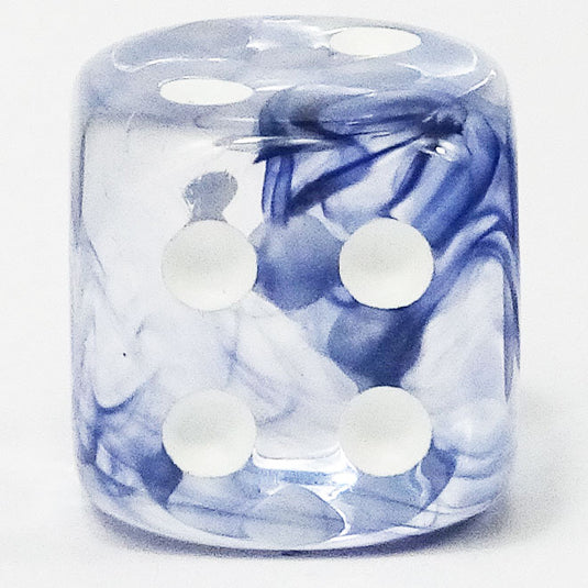 Chessex - Signature 16mm D6 W/Pips - Nebula - Black with White