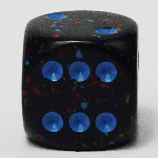 Chessex - Speckled 16mm D6 W/Pips - Blue Stars