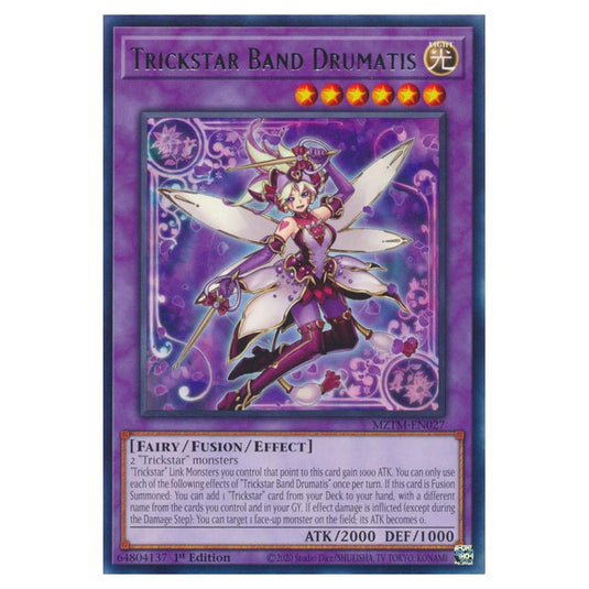 Yu-Gi-Oh! - Maze of the Master - Trickstar Band Drumatis (Rare) MZTM-EN027