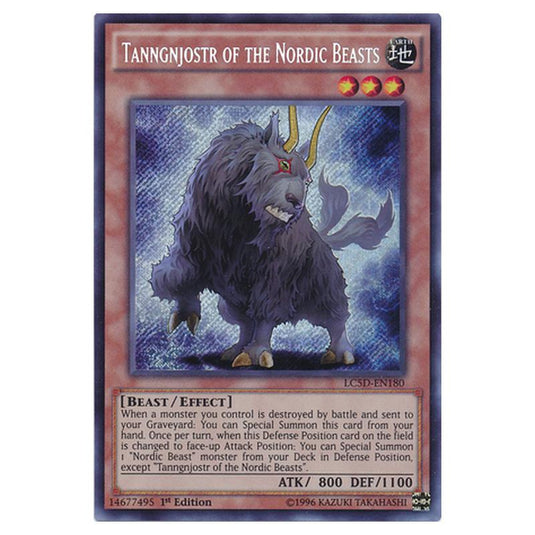 Yu-Gi-Oh! - Legendary Collection 5D's Mega Pack - Tanngnjostr of the Nordic Beasts (Secret Rare) LC5D-EN180