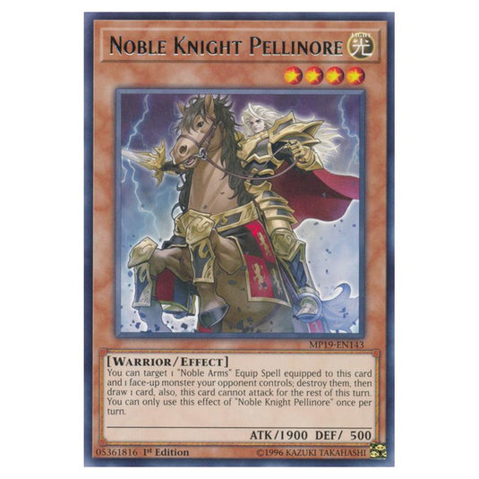 Yu-Gi-Oh! - 2019 Gold Sarcophagus Tin Mega Pack - Noble Knight Pellinore (Rare) MP19-EN143
