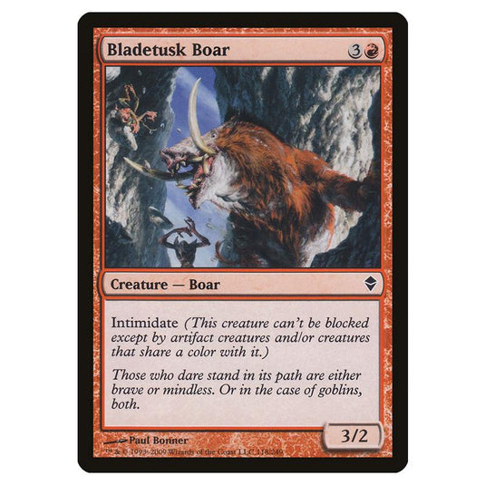 Magic The Gathering - Zendikar - Bladetusk Boar - 118/249 (Foil)