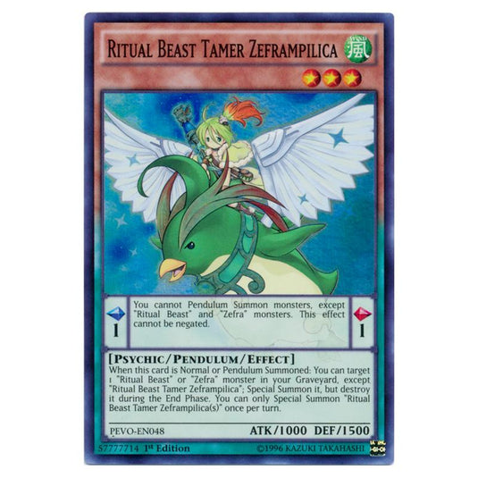 Yu-Gi-Oh! - Pendulum Evolution - Ritual Beast Tamer Zeframpilica (Super Rare) PEVO-EN048