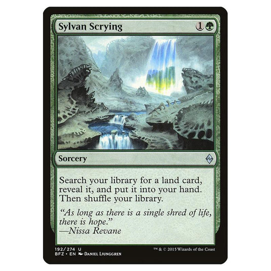 Magic The Gathering - Battle For Zendikar - Sylvan Scrying - 192/274 (Foil)