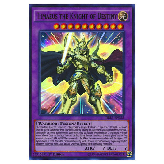 Yu-Gi-Oh! - Dragons of Legend - Unleashed - Timaeus the Knight of Destiny (Ultra Rare) DRL3-EN055