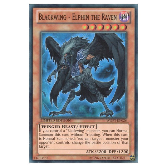 Yu-Gi-Oh! - War of the Giants Reinforcements - Blackwing - Elphin the Raven (Super Rare) WGRT-EN026