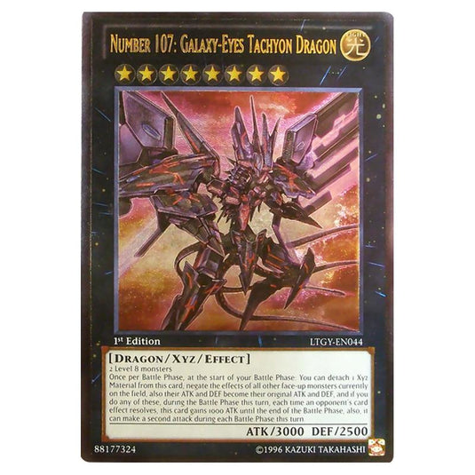 Yu-Gi-Oh! - Lord of the Tachyon Galaxy - Number 107: Galaxy-Eyes Tachyon Dragon (Ultimate Rare) LTGY-EN044
