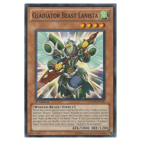 Yu-Gi-Oh! - Ra Yellow Mega Pack - Gladiator Beast Lanista (Common) RYMP-EN106